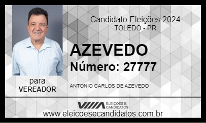 Candidato AZEVEDO 2024 - TOLEDO - Eleições