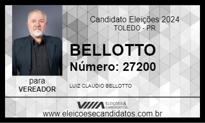 Candidato BELLOTTO 2024 - TOLEDO - Eleições