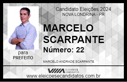 Candidato MARCELO SCARPANTE 2024 - NOVA LONDRINA - Eleições