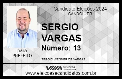 Candidato SERGIO VARGAS 2024 - CANDÓI - Eleições