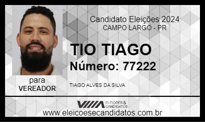 Candidato TIO TIAGO 2024 - CAMPO LARGO - Eleições