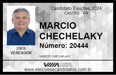 Candidato MARCIO CHECHELAKY 2024 - CASTRO - Eleições