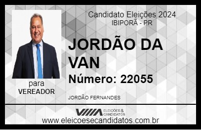 Candidato JORDÃO DA VAN 2024 - IBIPORÃ - Eleições