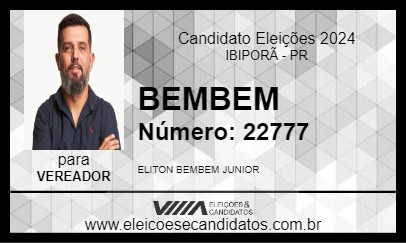 Candidato BEMBEM 2024 - IBIPORÃ - Eleições