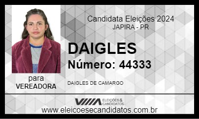 Candidato DAIGLES 2024 - JAPIRA - Eleições