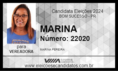 Candidato MARINA 2024 - BOM SUCESSO - Eleições