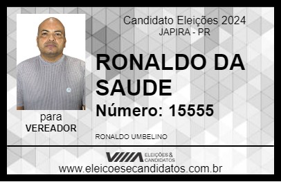 Candidato RONALDO DA SAUDE 2024 - JAPIRA - Eleições