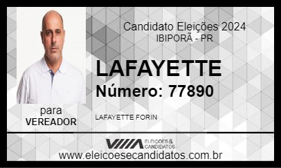 Candidato LAFAYETTE 2024 - IBIPORÃ - Eleições