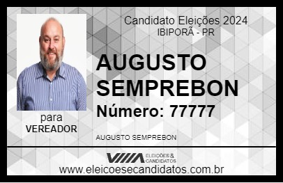 Candidato AUGUSTO SEMPREBON 2024 - IBIPORÃ - Eleições