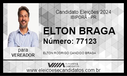 Candidato ELTON BRAGA 2024 - IBIPORÃ - Eleições