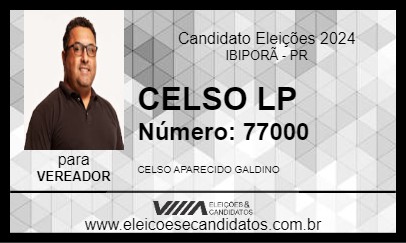 Candidato CELSO LP 2024 - IBIPORÃ - Eleições