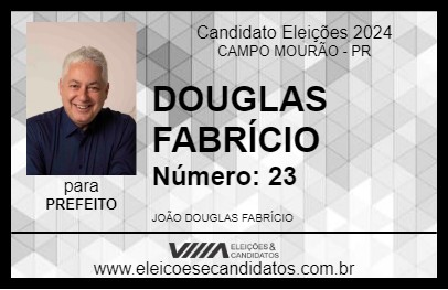 Candidato DOUGLAS FABRÍCIO 2024 - CAMPO MOURÃO - Eleições