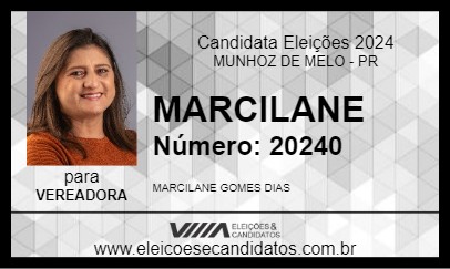 Candidato MARCILANE 2024 - MUNHOZ DE MELO - Eleições