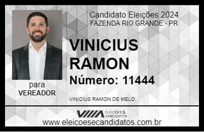 Candidato VINICIUS RAMON 2024 - FAZENDA RIO GRANDE - Eleições