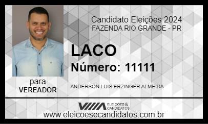 Candidato LACO 2024 - FAZENDA RIO GRANDE - Eleições