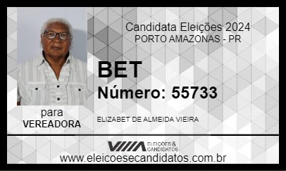 Candidato BET 2024 - PORTO AMAZONAS - Eleições