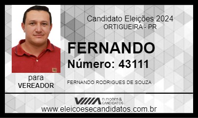 Candidato FERNANDO 2024 - ORTIGUEIRA - Eleições