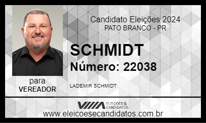 Candidato SCHMIDT 2024 - PATO BRANCO - Eleições