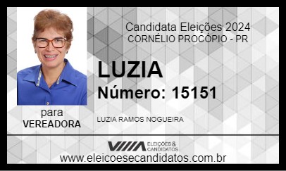 Candidato LUZIA 2024 - CORNÉLIO PROCÓPIO - Eleições