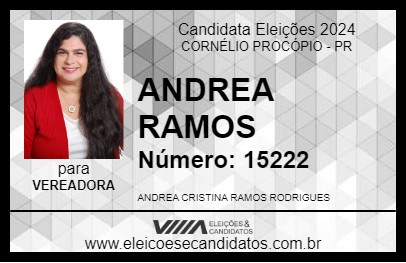 Candidato ANDREA RAMOS 2024 - CORNÉLIO PROCÓPIO - Eleições