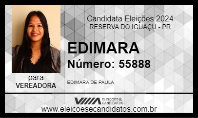 Candidato EDIMARA 2024 - RESERVA DO IGUAÇU - Eleições