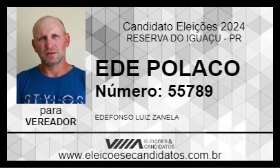 Candidato EDE POLACO 2024 - RESERVA DO IGUAÇU - Eleições