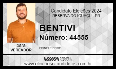 Candidato BENTIVI 2024 - RESERVA DO IGUAÇU - Eleições