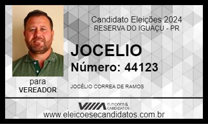 Candidato JOCELIO 2024 - RESERVA DO IGUAÇU - Eleições