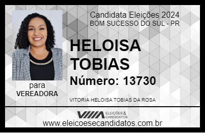 Candidato HELOISA TOBIAS 2024 - BOM SUCESSO DO SUL - Eleições