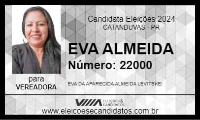 Candidato EVA ALMEIDA 2024 - CATANDUVAS - Eleições