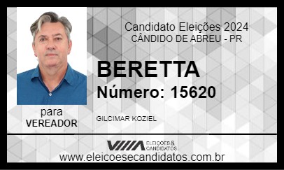 Candidato BERETTA 2024 - CÂNDIDO DE ABREU - Eleições