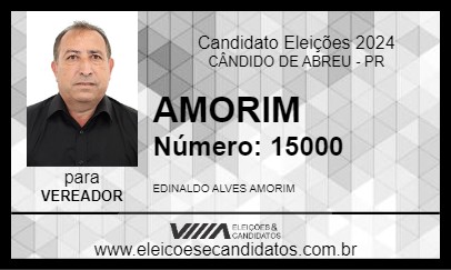 Candidato AMORIM 2024 - CÂNDIDO DE ABREU - Eleições