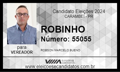 Candidato ROBINHO 2024 - CARAMBEÍ - Eleições