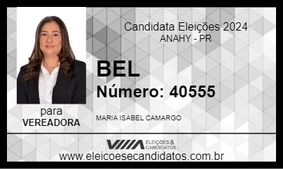 Candidato BEL 2024 - ANAHY - Eleições