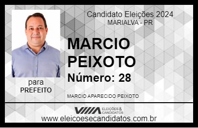 Candidato MARCIO PEIXOTO 2024 - MARIALVA - Eleições