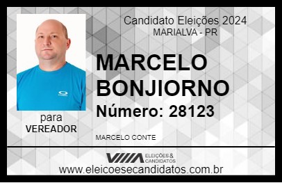 Candidato MARCELO BONJIORNO 2024 - MARIALVA - Eleições