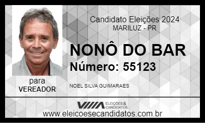 Candidato NONÔ DO BAR 2024 - MARILUZ - Eleições