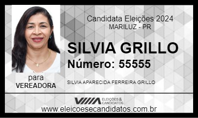 Candidato SILVIA GRILLO 2024 - MARILUZ - Eleições