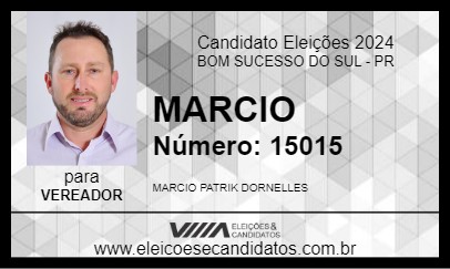 Candidato MARCIO 2024 - BOM SUCESSO DO SUL - Eleições