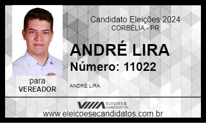 Candidato ANDRÉ LIRA 2024 - CORBÉLIA - Eleições