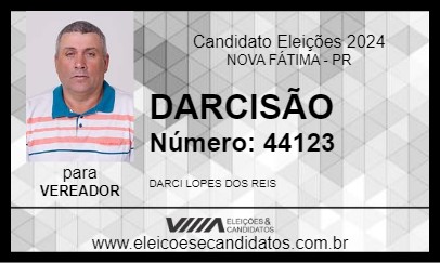 Candidato DARCISÃO 2024 - NOVA FÁTIMA - Eleições