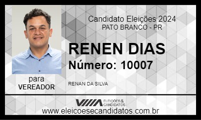 Candidato RENAN DIAS 2024 - PATO BRANCO - Eleições