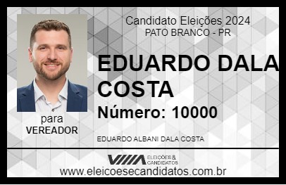 Candidato EDUARDO DALA COSTA 2024 - PATO BRANCO - Eleições