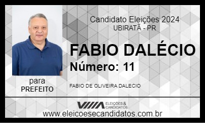 Candidato FABIO DALÉCIO 2024 - UBIRATÃ - Eleições