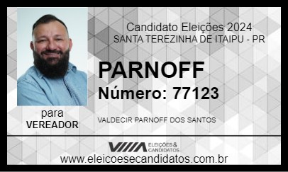 Candidato PARNOFF 2024 - SANTA TEREZINHA DE ITAIPU - Eleições