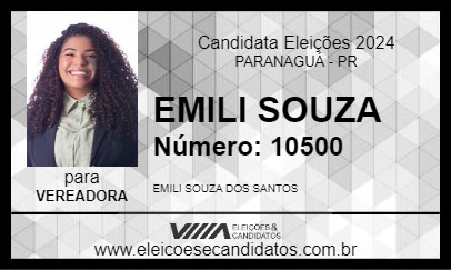 Candidato EMILI SOUZA 2024 - PARANAGUÁ - Eleições