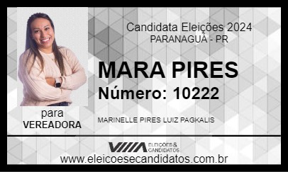 Candidato MARA PIRES 2024 - PARANAGUÁ - Eleições