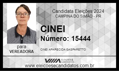 Candidato CINEI 2024 - CAMPINA DO SIMÃO - Eleições