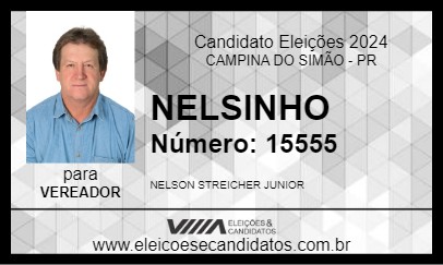 Candidato NELSINHO 2024 - CAMPINA DO SIMÃO - Eleições