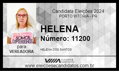 Candidato HELENA 2024 - PORTO VITÓRIA - Eleições